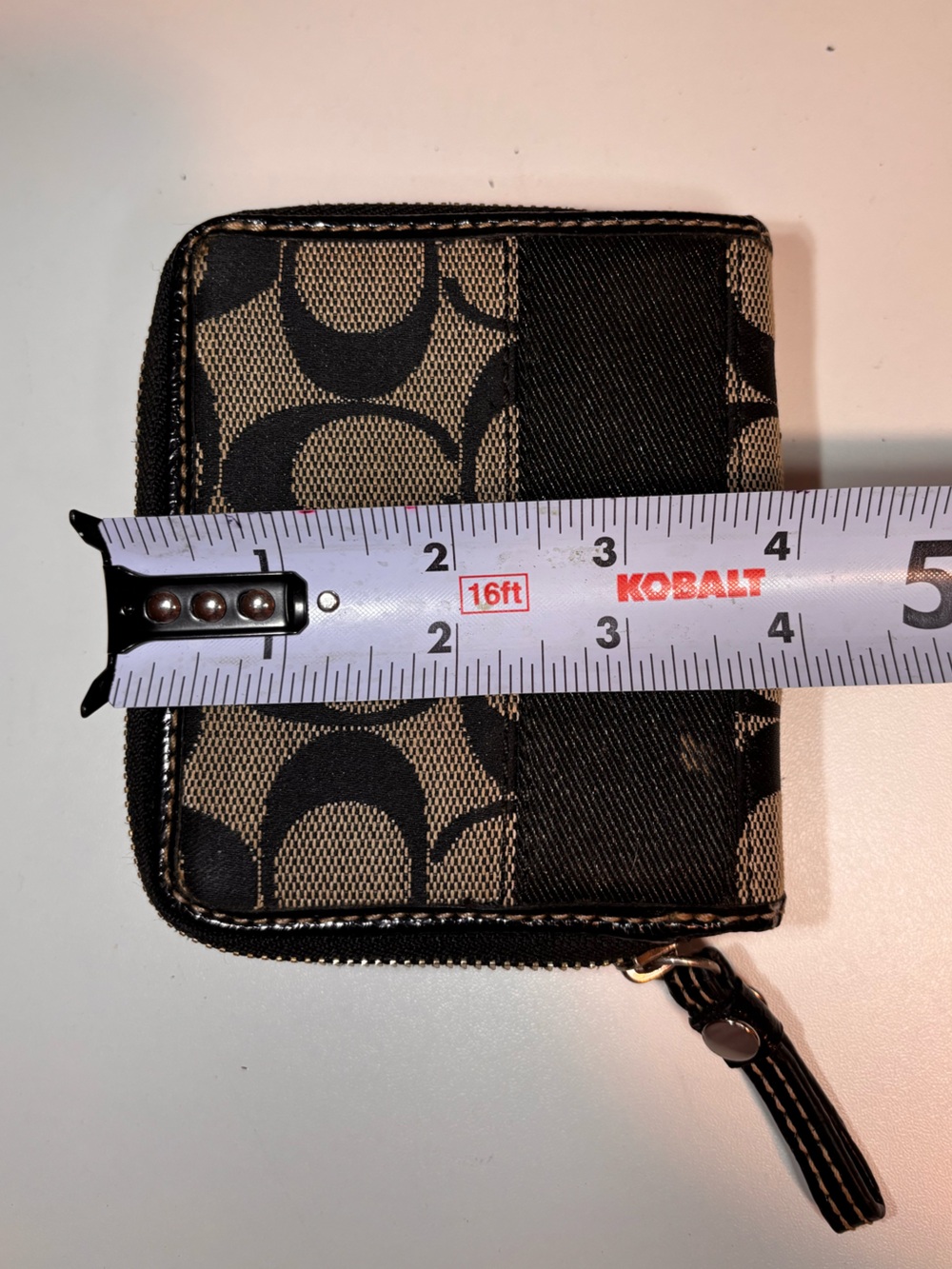 Coach Signature Stripe Slim Medium Wallet **USED** - Picture 5 of 7